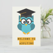 Funny Abschluss Card Erwachsene Spaß Dankeskarte (Stehend Vorderseite)