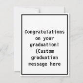 Funny Abschluss Card Erwachsene Spaß Dankeskarte (Rückseite)