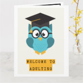 Funny Abschluss Card Erwachsene Spaß Karte (Gelbe Blume)