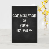 Funny Abschluss card - Glückwunsch Karte (Gelbe Blume)