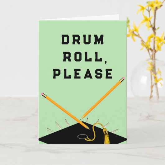 Funny Abschluss Card Karte (Gelbe Blume)