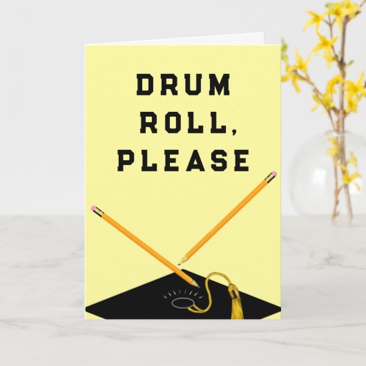 Funny Abschluss Card Karte (Gelbe Blume)