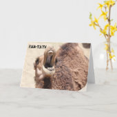 Funny Abschluss Card, Party Camel Karte (Gelbe Blume)