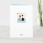 Funny Abschluss Cats Karte (Rückseite)