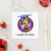 Funny Abschluss Dog Tragehut Serviette (Beispiel)