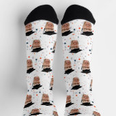 Funny Abschluss Foto Socken (Oben)