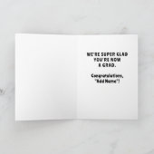 Funny Abschluss Glückwunsch Card Karte (Innenseite)