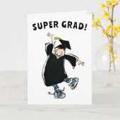 Funny Abschluss Glückwunsch Card Karte (Gelbe Blume)