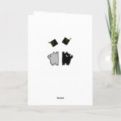 Funny Abschluss Glückwunschs Karte (Rückseite)