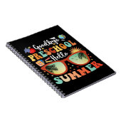 Funny Abschluss Goodbye Preschool Hello Summer Notizblock (Rechte Seite)