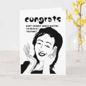 Funny Abschluss gratuliert Karte (Gelbe Blume)