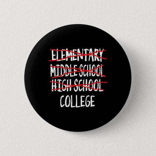 Funny Abschluss High School 2025 High School Grad Button (Vorderseite)