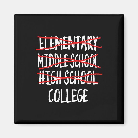 Funny Abschluss High School 2025 High School Grad Magnet (Vorne)