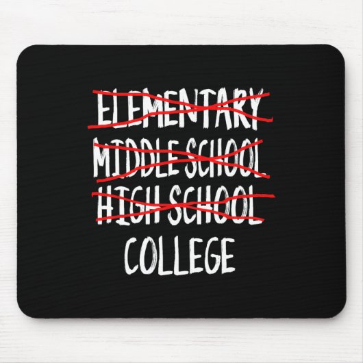 Funny Abschluss High School 2025 High School Grad Mousepad (Vorne)