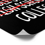 Funny Abschluss High School 2025 High School Grad Poster (Ecke)