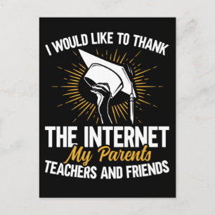 Funny Abschluss Joke Graduate Sarcastic Student Postkarte