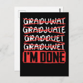 Funny Abschluss Joke Sarcastic Student Graduate Postkarte (Vorne/Hinten)
