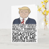 Funny Abschluss Karte (Gelbe Blume)