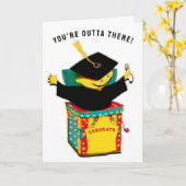 Funny Abschluss Karte (Gelbe Blume)