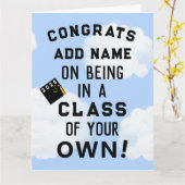 Funny Abschluss Karte (Gelbe Blume)