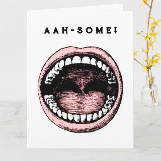 Funny Abschluss Karte (Gelbe Blume)