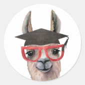 Funny Abschluss Llama Sticker (Vorderseite)