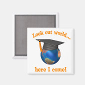 Funny Abschluss Magnet (Vorderseite/Rückseite)