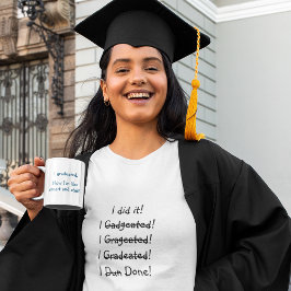Funny Abschluss Quote Spaß Smart Graduate Grad Zweifarbige Tasse