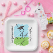 Funny Abschluss Runner © - Cross Country, Track Pappteller (Party)