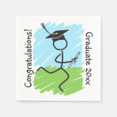 Funny Abschluss Runner © - Cross Country, Track Serviette (Vorderseite)