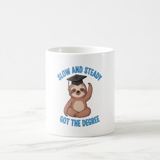 Funny Abschluss Sloth Kaffeetasse (Mittel)