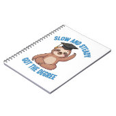 Funny Abschluss Sloth Notizblock (Linke Seite)