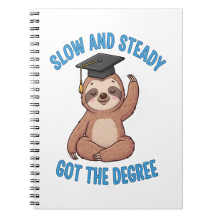 Funny Abschluss Sloth Notizblock