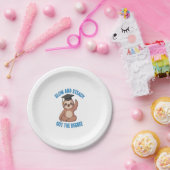 Funny Abschluss Sloth Pappteller (Party)