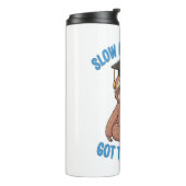 Funny Abschluss Sloth Thermosbecher (Nach links gedreht)