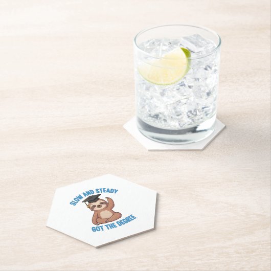 Funny Abschluss Sloth Untersetzer (Vor Ort)