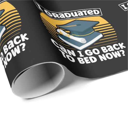 Funny Abschluss Spaß Lazy Student Sleepy Geschenkpapier (Rolleneckpunkt)