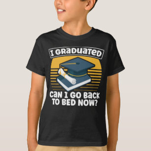 Funny Abschluss Spaß Lazy Student Sleepy T-Shirt