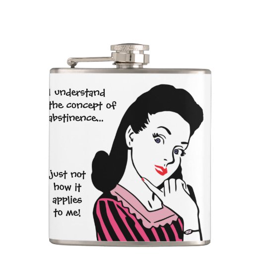 Funny Abstinence Concept Flachmann (Vorderseite)