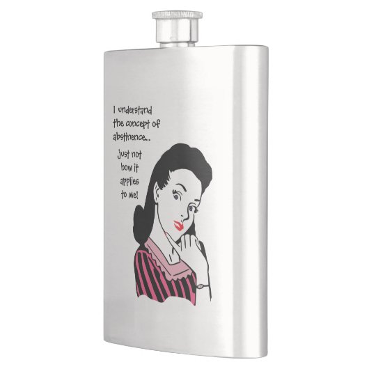 Funny Abstinence Concept Flachmann (Links)