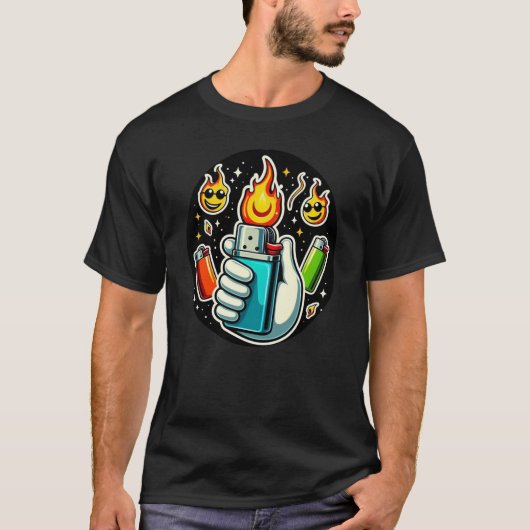 Funny Abstract: #Colorful / (lighters) T-Shirt #3 (Vorderseite)