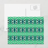 Funny Abstrakt Fish Eye Wallpaper Muster Postkarte (Vorne/Hinten)