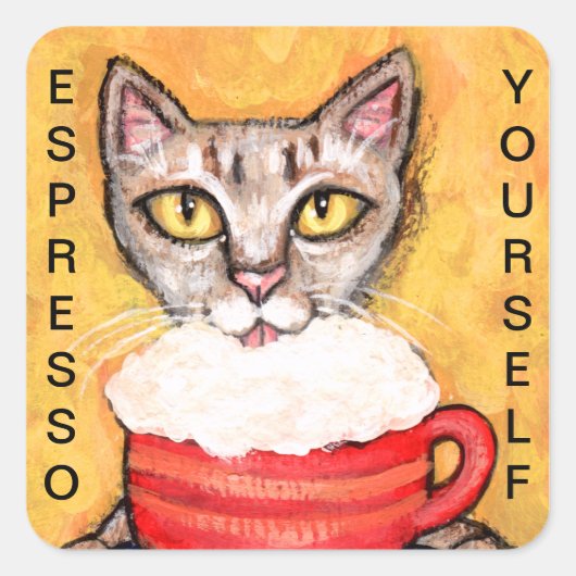 Funny Abyssinian Cat Collection Stickers (Vorderseite)