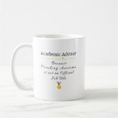 Funny Acadevisor Job Title Coffee Tasse (Links)