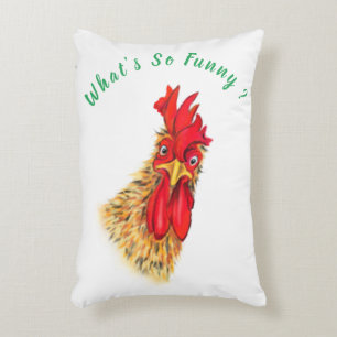 Funny Accent Kissen mit überraschendem Rooster