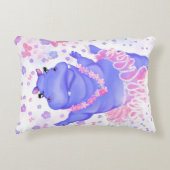 Funny Accent Pillow Ballerina Hippo Ballet Dancer Dekokissen (Vorderseite)