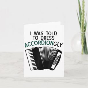 Funny Accordion Geschenk für Männer Frauen Spaß Mu Karte
