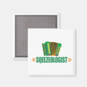 Funny Accordion Magnet (Vorderseite/Rückseite)