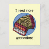 Funny accordion postkarte (Vorderseite)