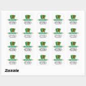 Funny Accordion Quadratischer Aufkleber (Blatt)